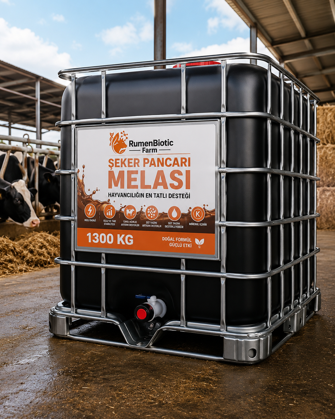 IBC 1300 Kg 78 Brix Şeker Pancarı Melası
