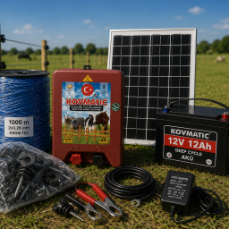 50 Dönümlük Solar Elektrikli Çit Seti